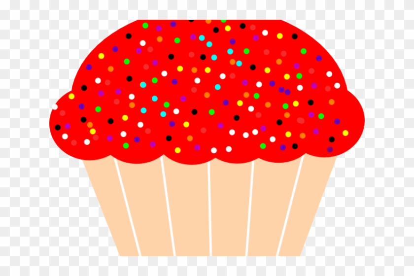 Red Clipart Cupcake - Cupcake Clipart Transparent Background - Png Download