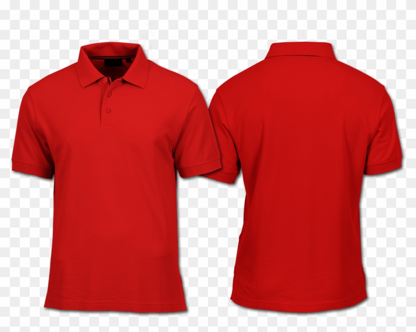 Gembel Keren - Red Polo Shirt Mockup Clipart #2715368