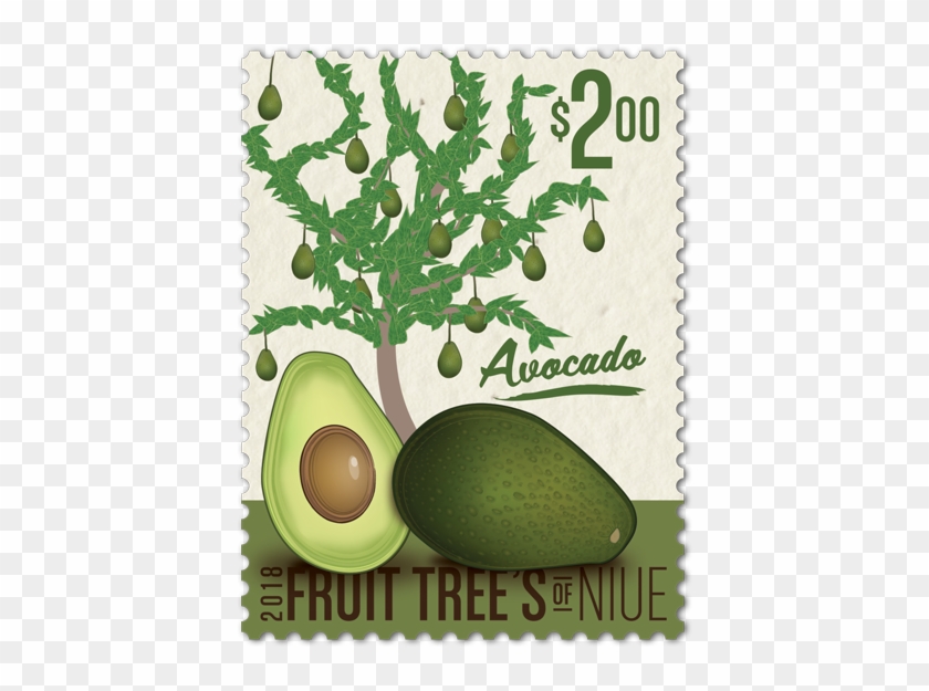 Single Stamp - Avocado Clipart (#2717876) - PikPng