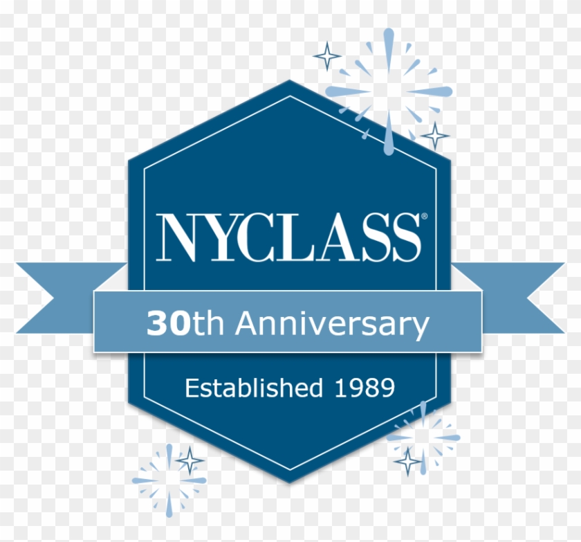 30th Anniversary Nyclass Logo Png - Graphic Design Clipart