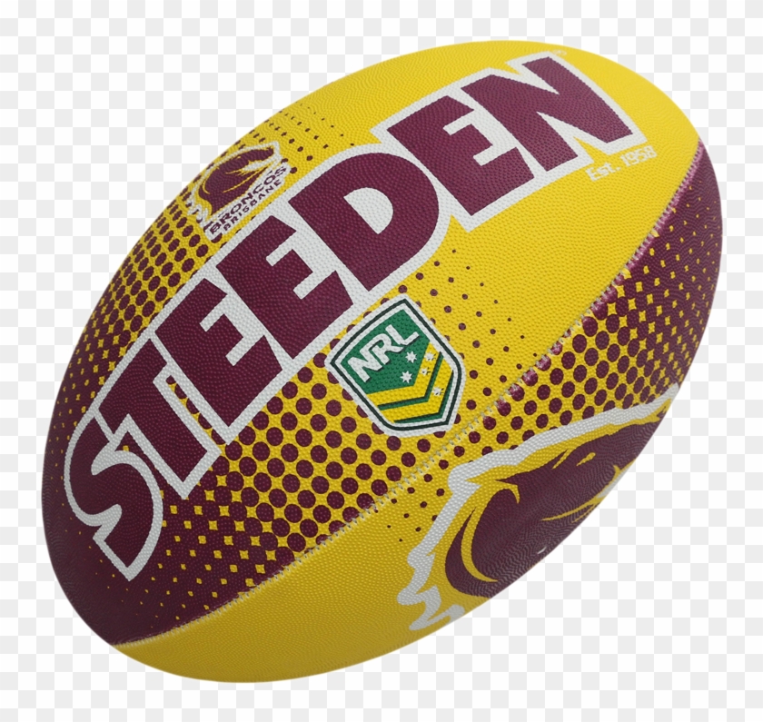 Download Brisbane Broncos Football Mini - Nrl Broncos Ball Clipart Png ...