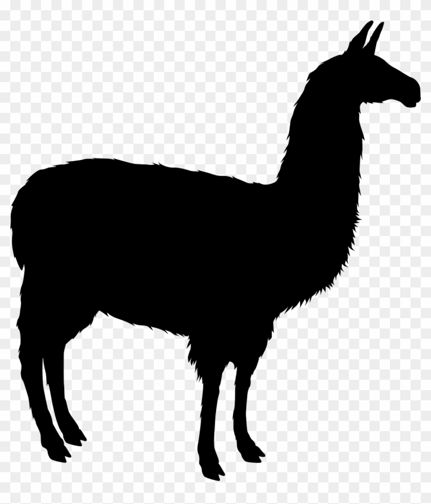 Download Download Png Black And White Llama Silhouette Clipart 282858 Pikpng