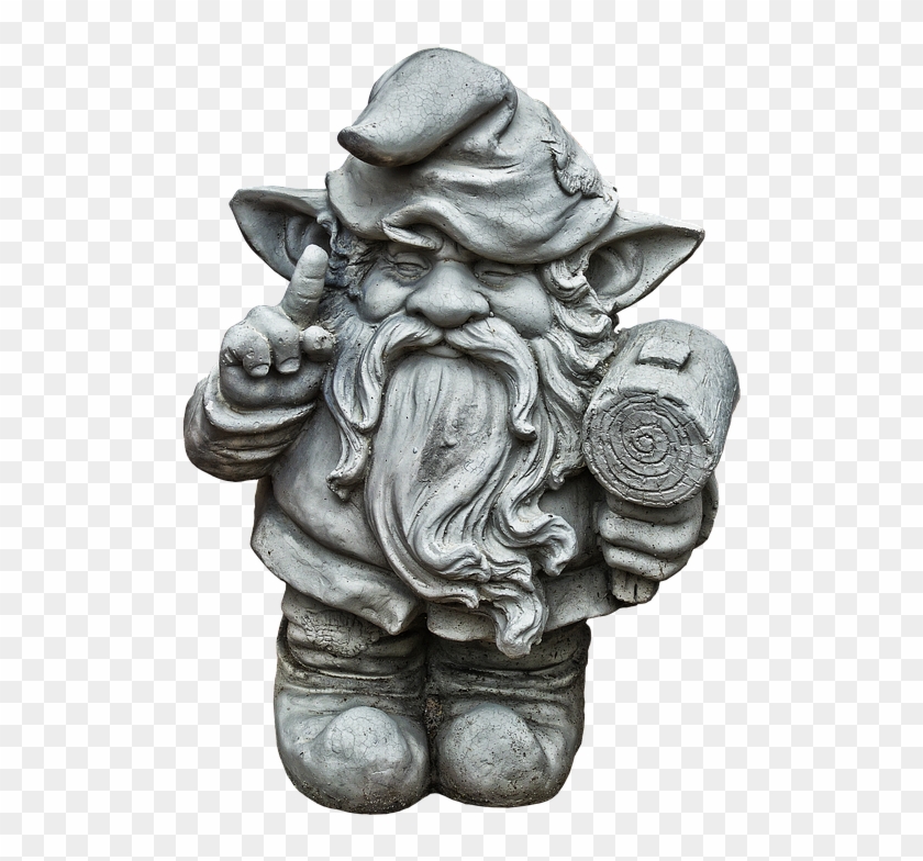 Figure, Dwarf, Gnome, Face, Ceramic, Sculpture - Gnome Face Sculptures Clipart