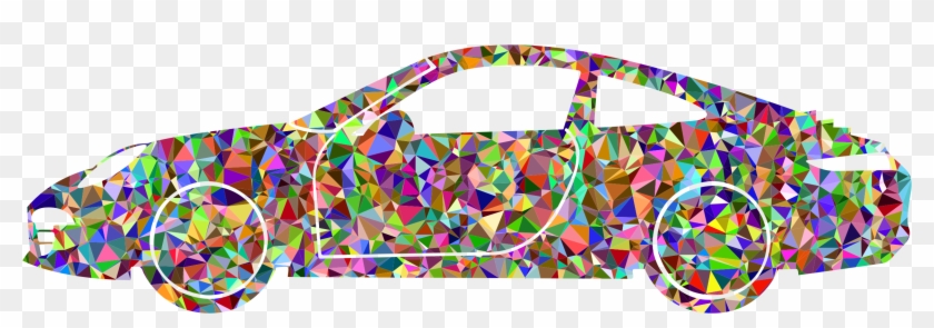 This Free Icons Png Design Of Chromatic Gem Porsche - Polygon Car Art Clipart