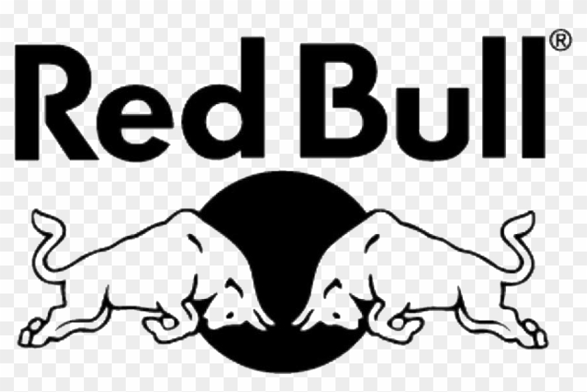 Red Bull Logo Black And White - White Red Bull Logo Clipart