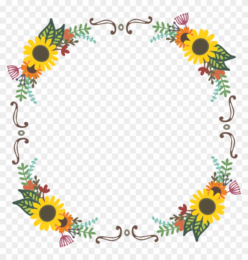 Free Free 110 Free Sunflower Wreath Clipart SVG PNG EPS DXF File
