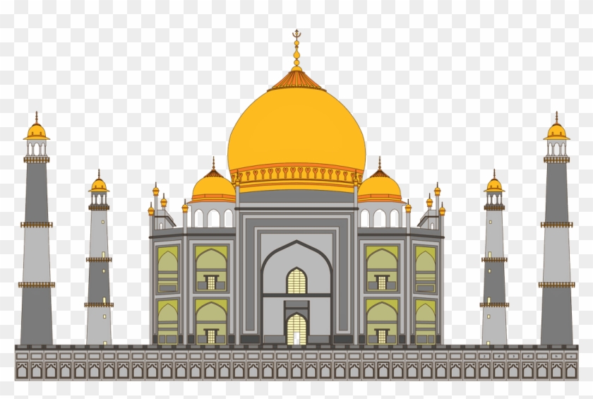 Taj Mahal Vector - Dome Clipart (#2935990) - PikPng