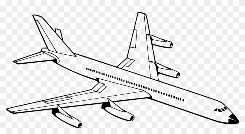 Aeroplane Aircraft Airplane Jet Png Image - Airplane Black And White Clipart