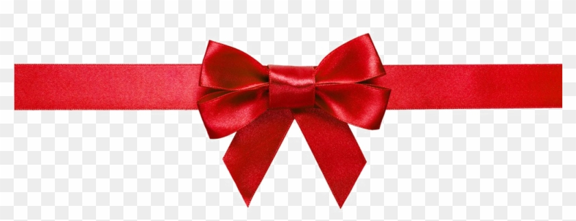 Red Bow Ribbon Png Image Background - Ribbon And Bow Clipart Transparent Png