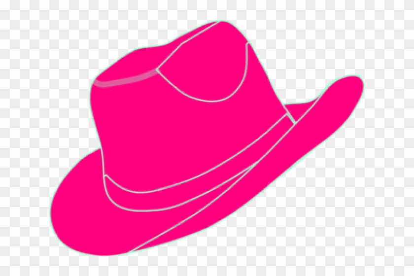 Cowgirl Clipart Cowgirl Hat - Pink Cowboy Hat Clip Art - Png Download