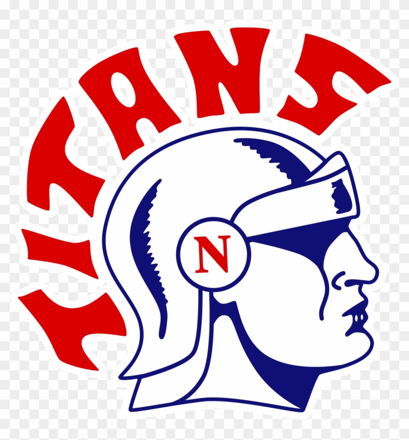 Titan Head Right With White Outline - Norris High School Clipart