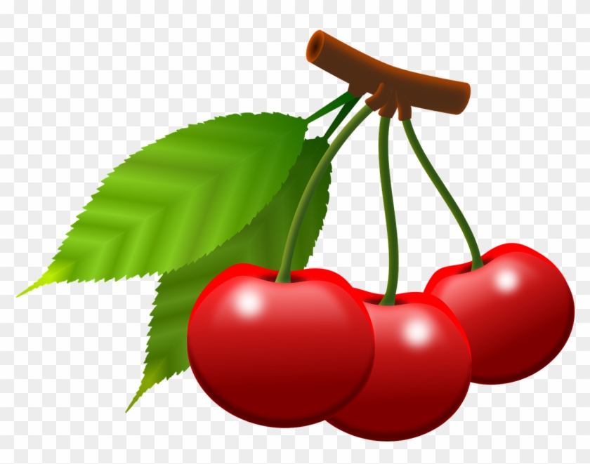 Cherries Fruits Berries Food Png Image - Essen Lustige Bilder Bewegliche Bilder Clipart