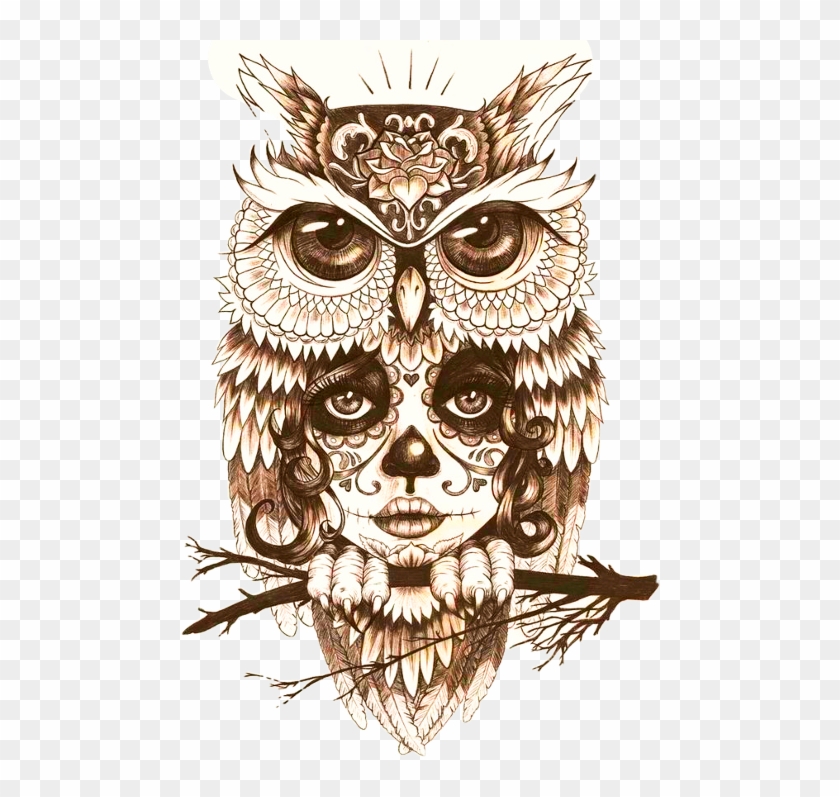 Download Body Owl Art Tattoo Mystic Drawing Clipart - Owl Tattoo