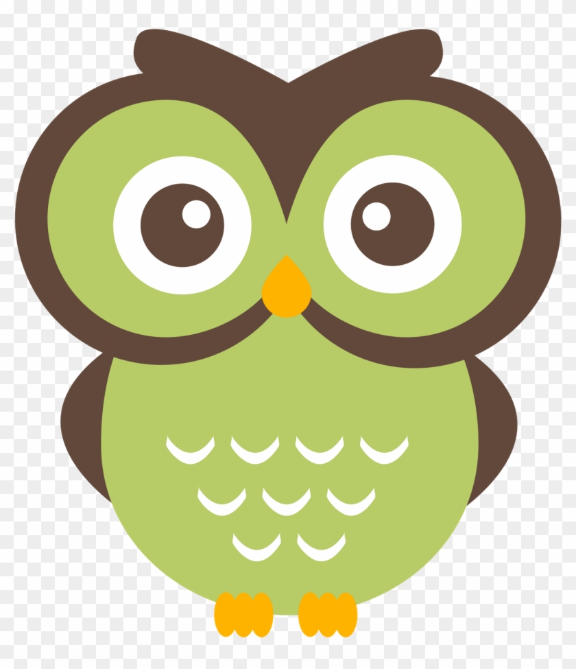 Purple Owl Clipart - Green Owl Clip Art - Png Download