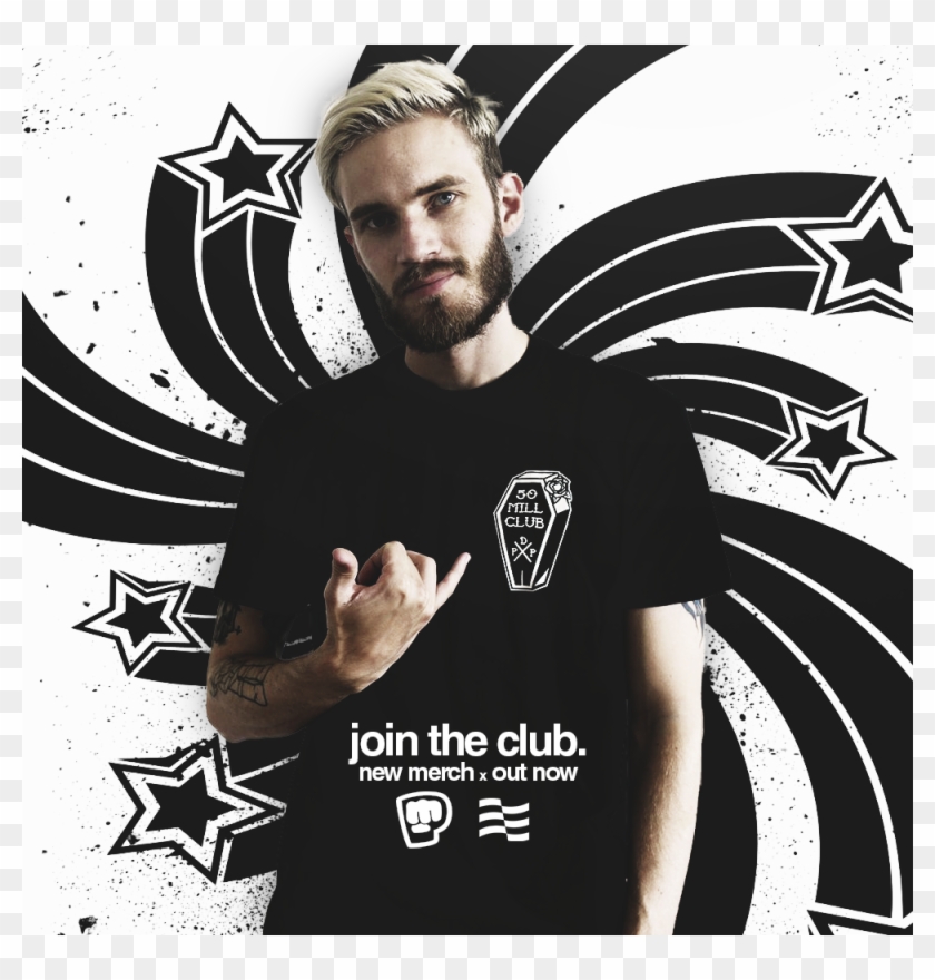 Pewdiepie X Represent Some Old Merch Advertisements Illustration Clipart 338944 Pikpng