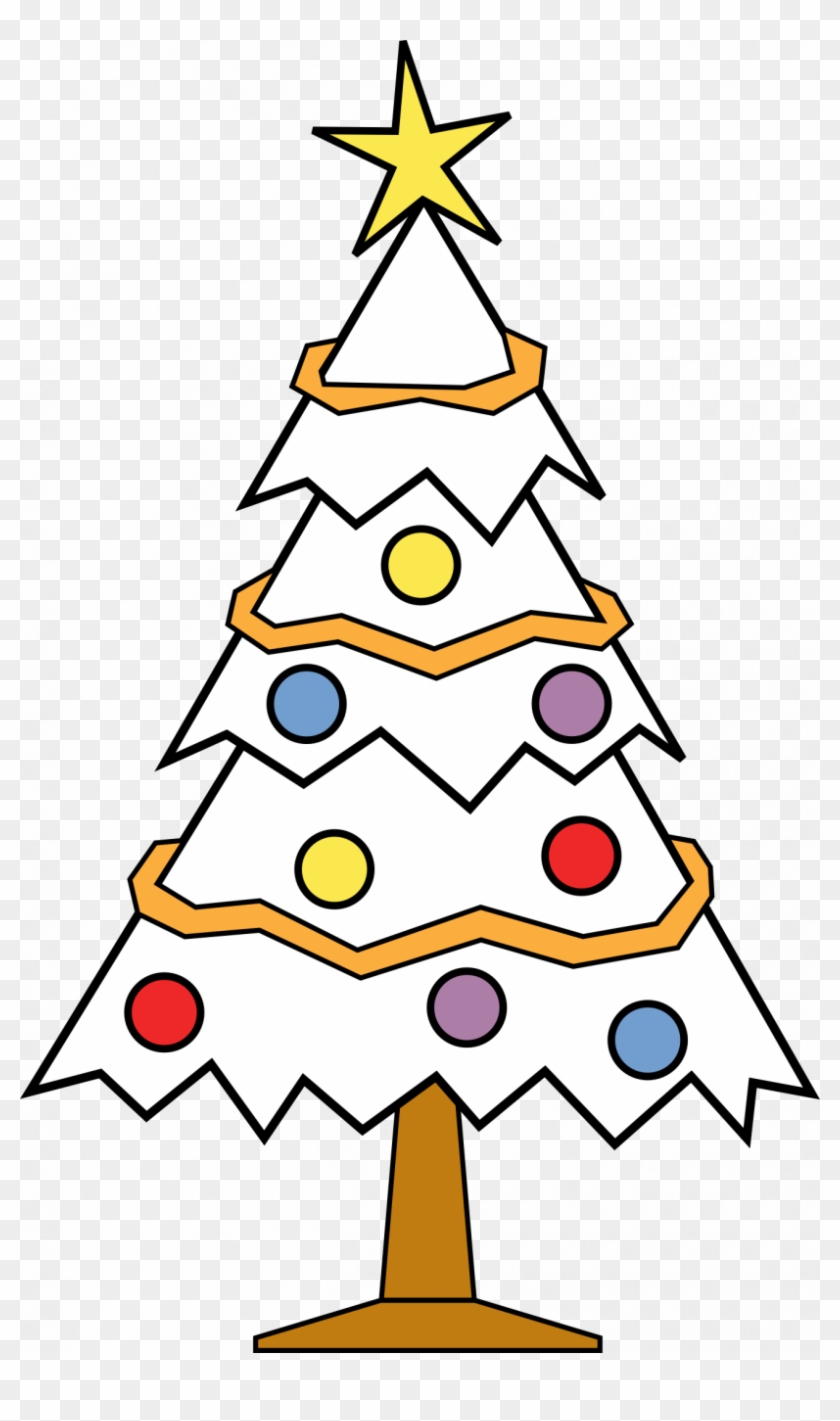 Christmas Ornament Black And White Tree Ornament Clipart - Christmas Tree Ki Drawing - Png Download #3312601