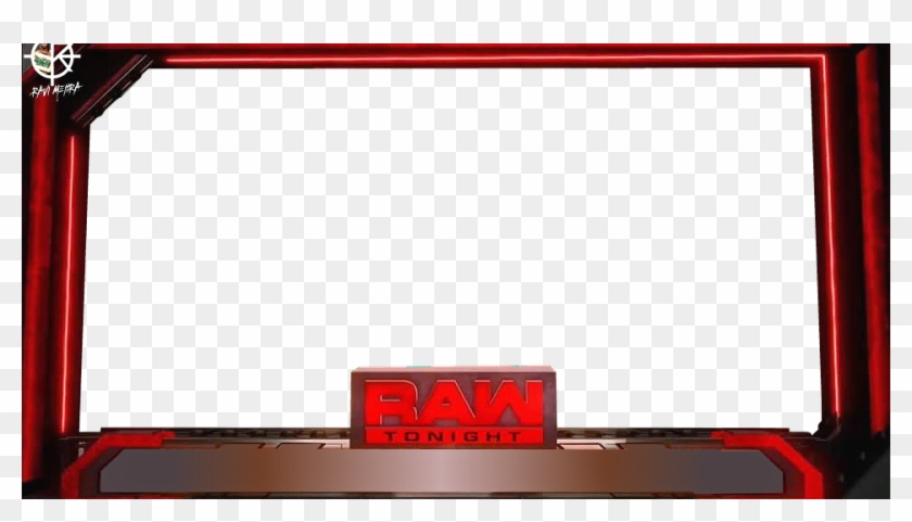 Wwe Raw Match Card Template Led Backlit Lcd Display Clipart Pikpng