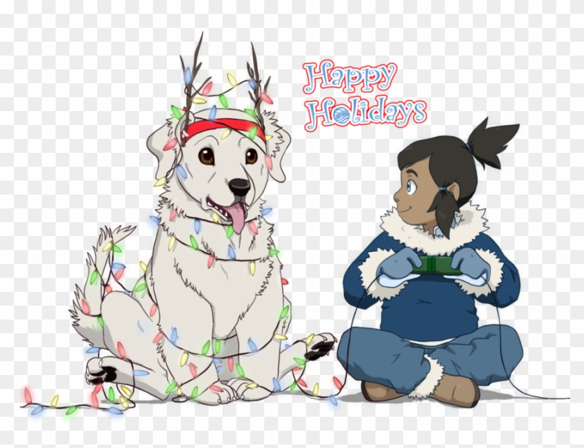 Aang Katara Zuko Korra Dog Like Mammal Dog Mammal Vertebrate - Legend Of Korra Christmas Clipart
