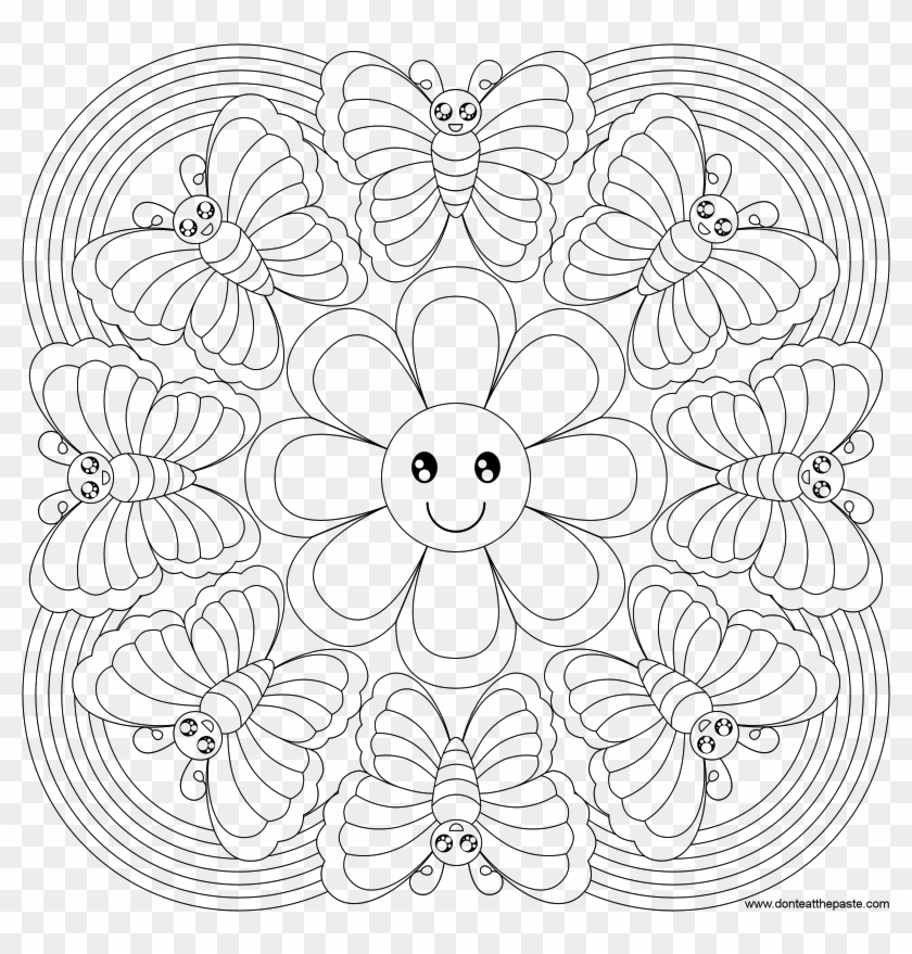 Png Library Library Brilliantandala Coloring Pages - Мандала Для Детей Clipart #3473201