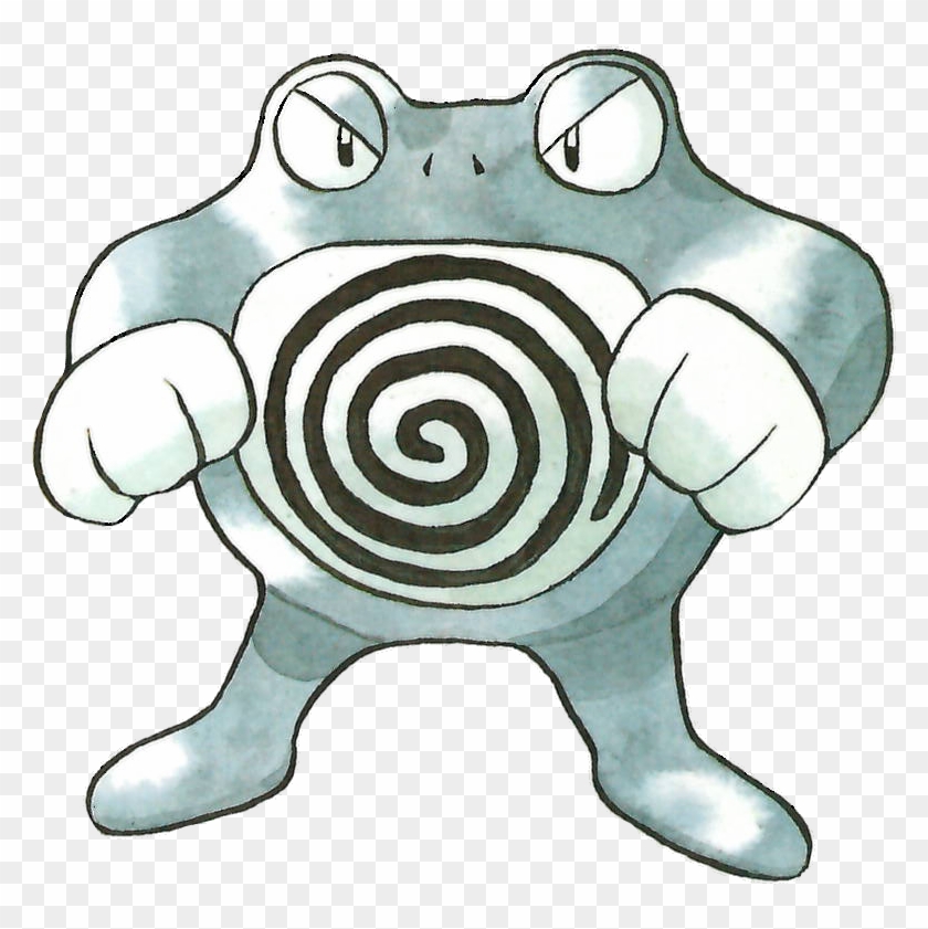 Poliwrath Pokemon Red And Green Official Game Art Clipart