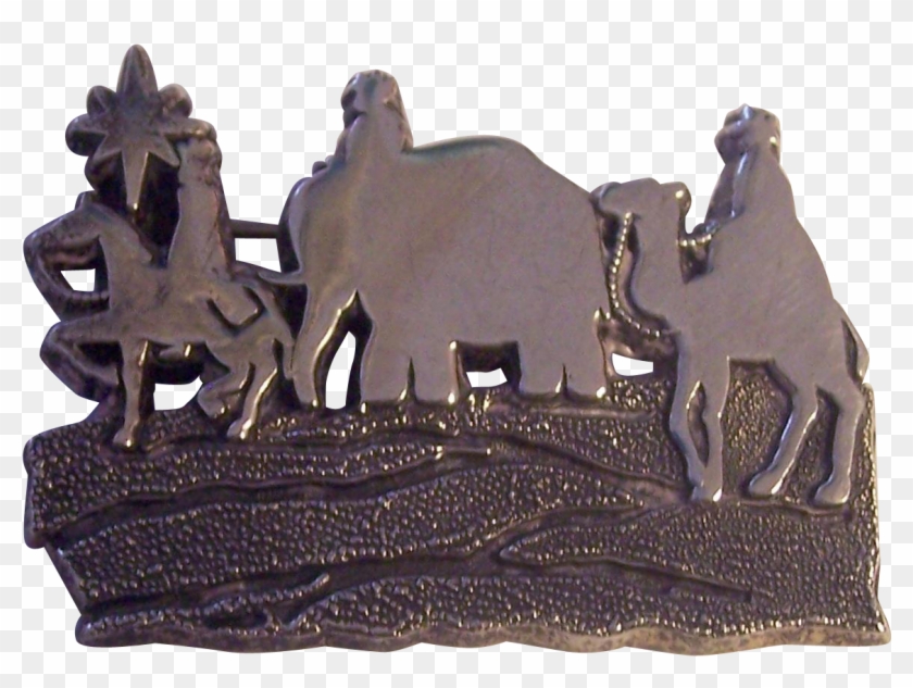 Sterling Three Wise Men Kings Mexico 925 Christmas - Working Animal Clipart