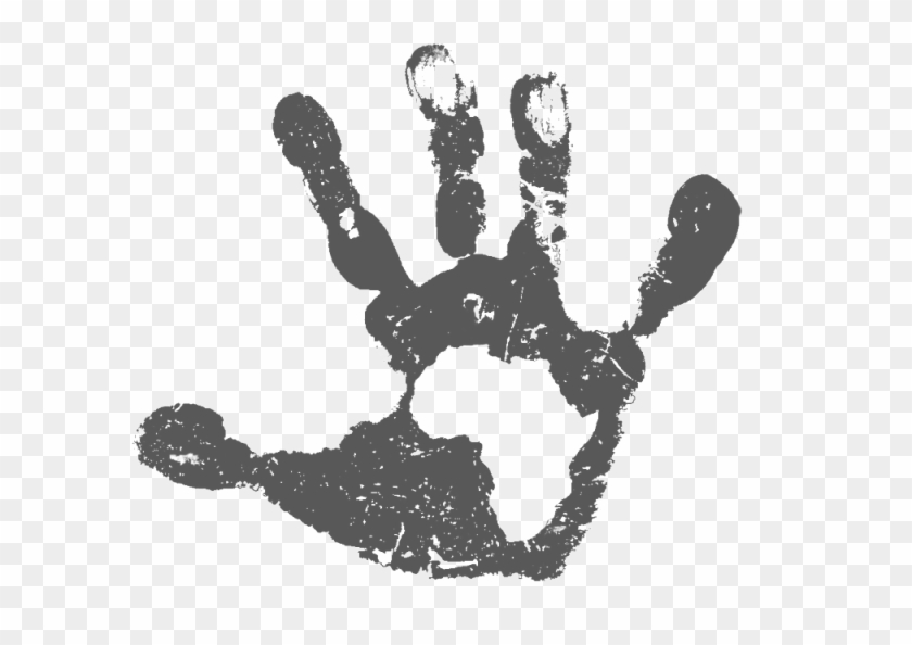 White Handprint Png Clipart (#3523271) - PikPng