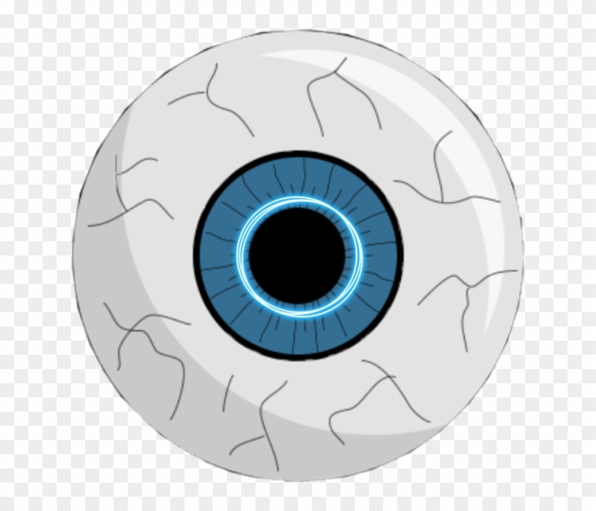 #eye #robot #blue #vains #i - Cartoon Eyeball Clipart