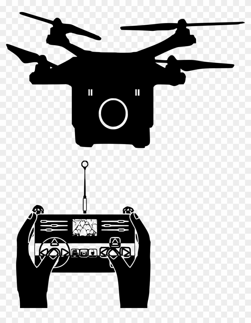 This Free Icons Png Design Of Drone Outline - Dji Drone Phantom Silhouette Clipart