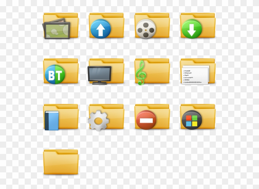 Download Folder Icon Pack By Delacro Clipart Png Download - PikPng