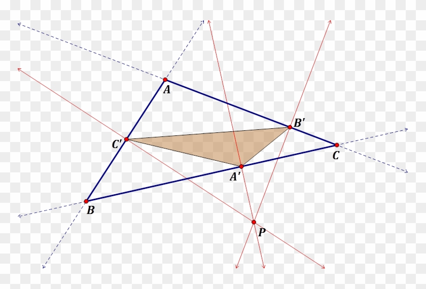 In This Figure, Point P Is Outside Of - Triangle Clipart #377615