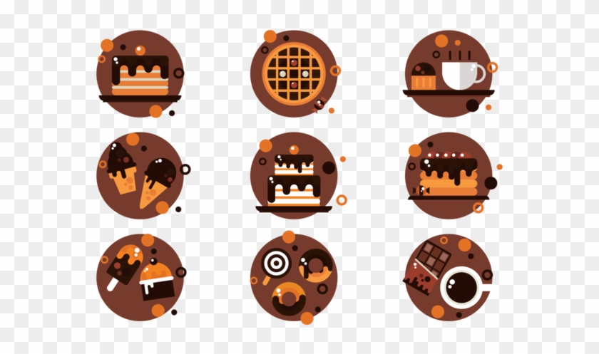 Chocolate Icons Vector Clipart