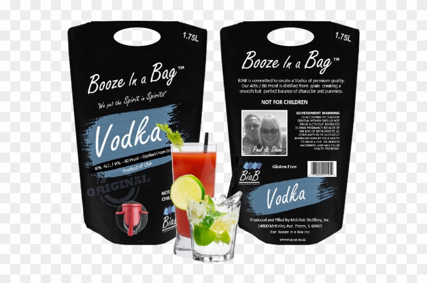 Booze In A Bag - Fuzzy Navel Clipart #3722916