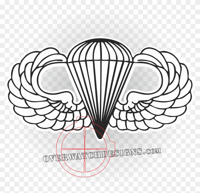 Airborne Wings - Parachutist Badge Clipart