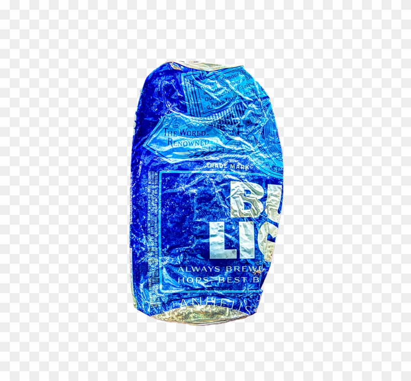 Crushed Blue Beer Can - Crushed Beer Cans Png Clipart #3795635