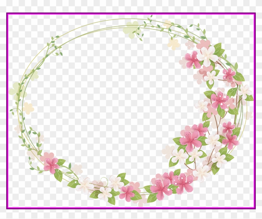 Download Flower Crown Png Transparent Svg Free Stock Transparent Floral Frame Png Clipart 385366 Pikpng
