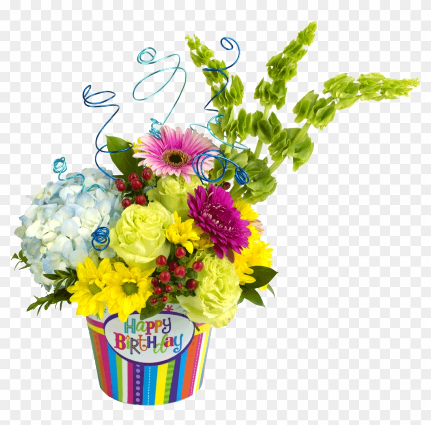 Happy Birthday Flowers Png Clipart