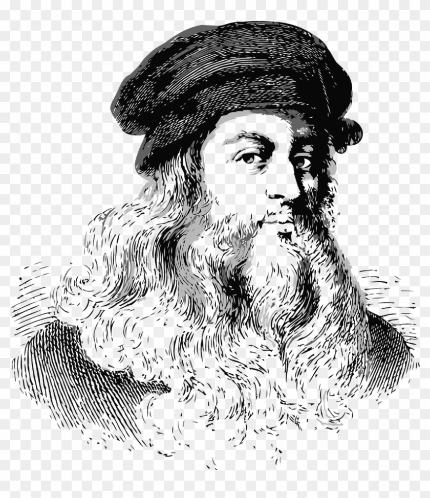 Download Leonardo Da Vinci - Sketch Clipart Png Download - PikPng