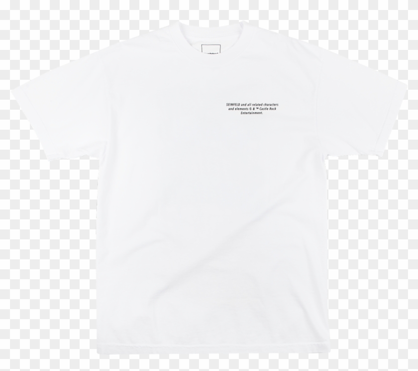 Seinfeld Multi Logo White Tee - Active Shirt Clipart (#3859414) - PikPng