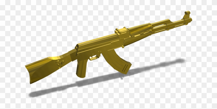 Gold Gun Assault Rifle Clipart 3876583 Pikpng - roblox sten gun