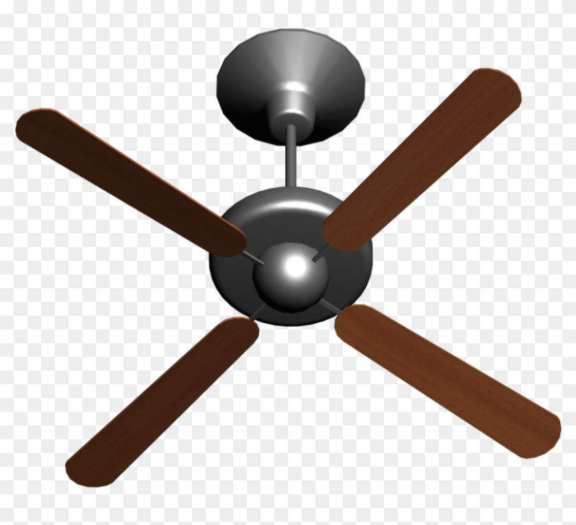 Ceiling Fan - Fan 3d Png Clipart (#3950997) - Pikpng