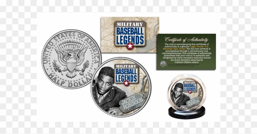 Jackie Robinson Military Baseball Legends Official - Kennedy Half ...