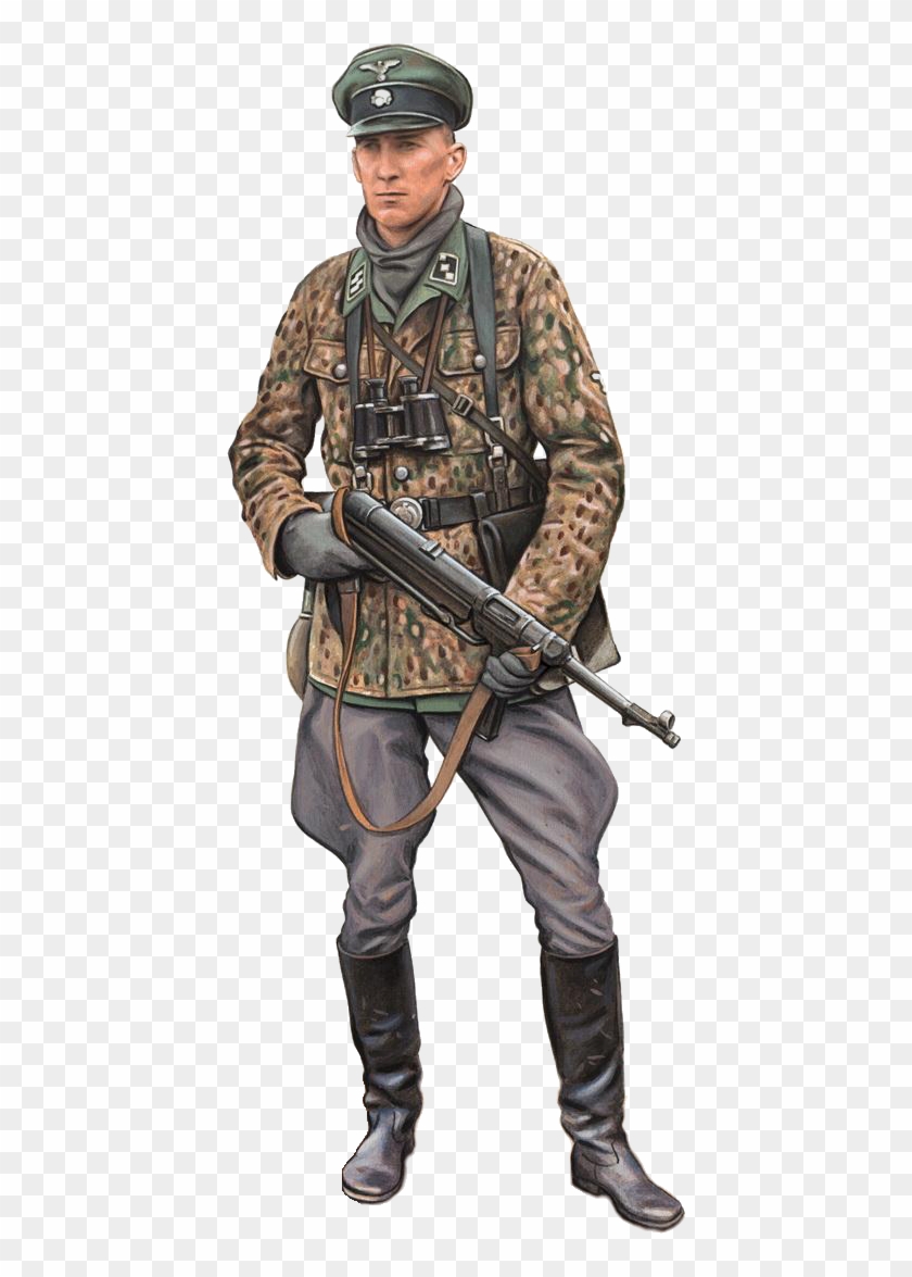 This Is An Ss Soldier - German Soldier Ww1 Drawing Clipart (#3989796 ...