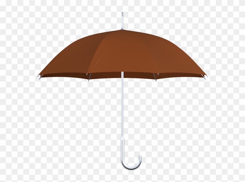 Aluminum Umbrella Brown - Brown Umbrella Clipart #3991065