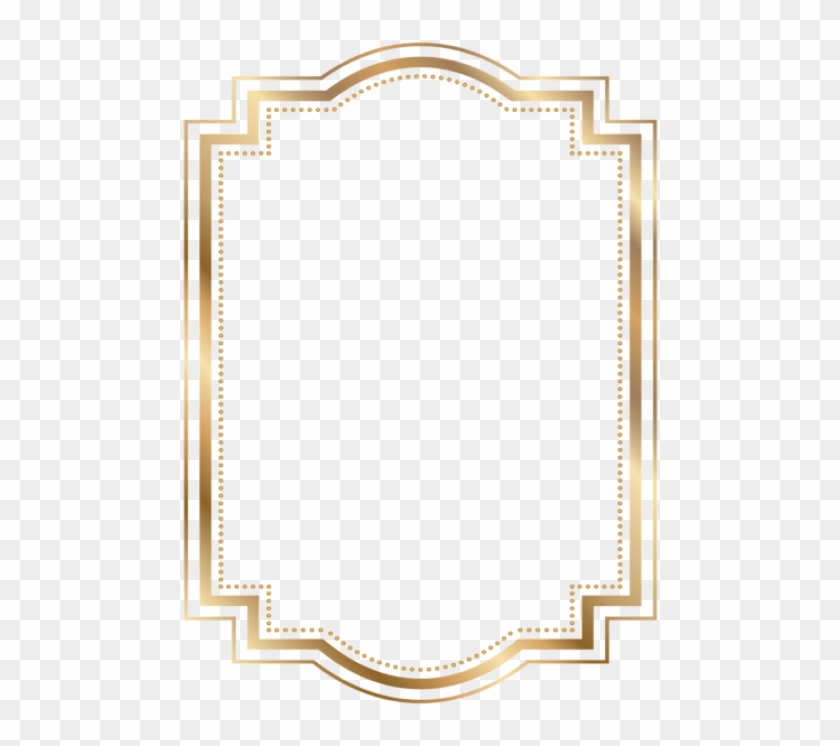 Free Png Download Border Frame Gold Transparent Clipart - Gold Border Png Free #402537