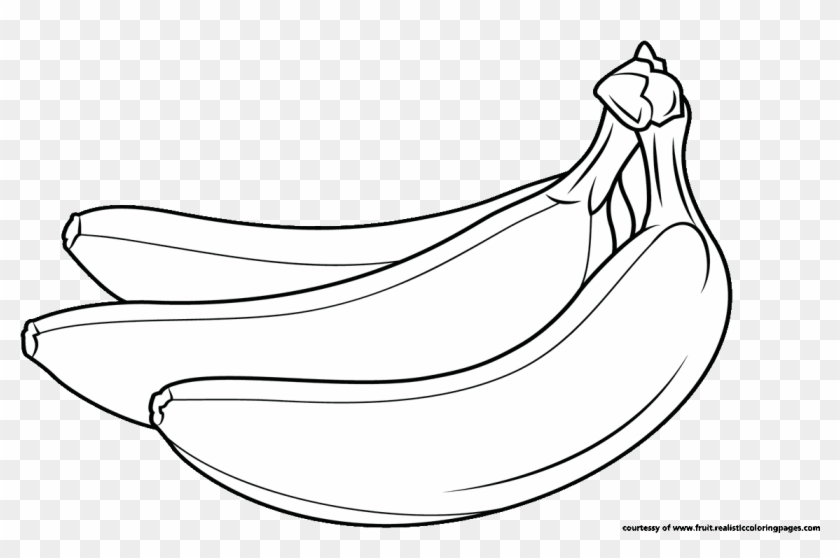 Cute Cartoon Picture Black And White Banana Clipart