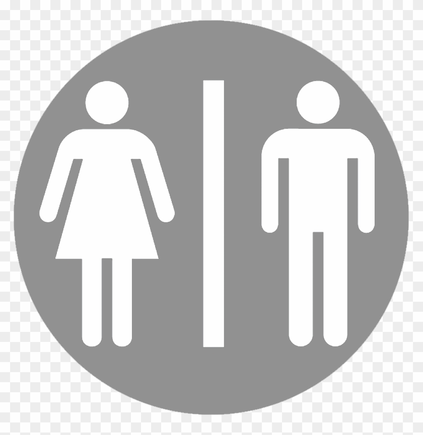 Restrooms - Bathroom Sign Clipart (#4023213) - PikPng