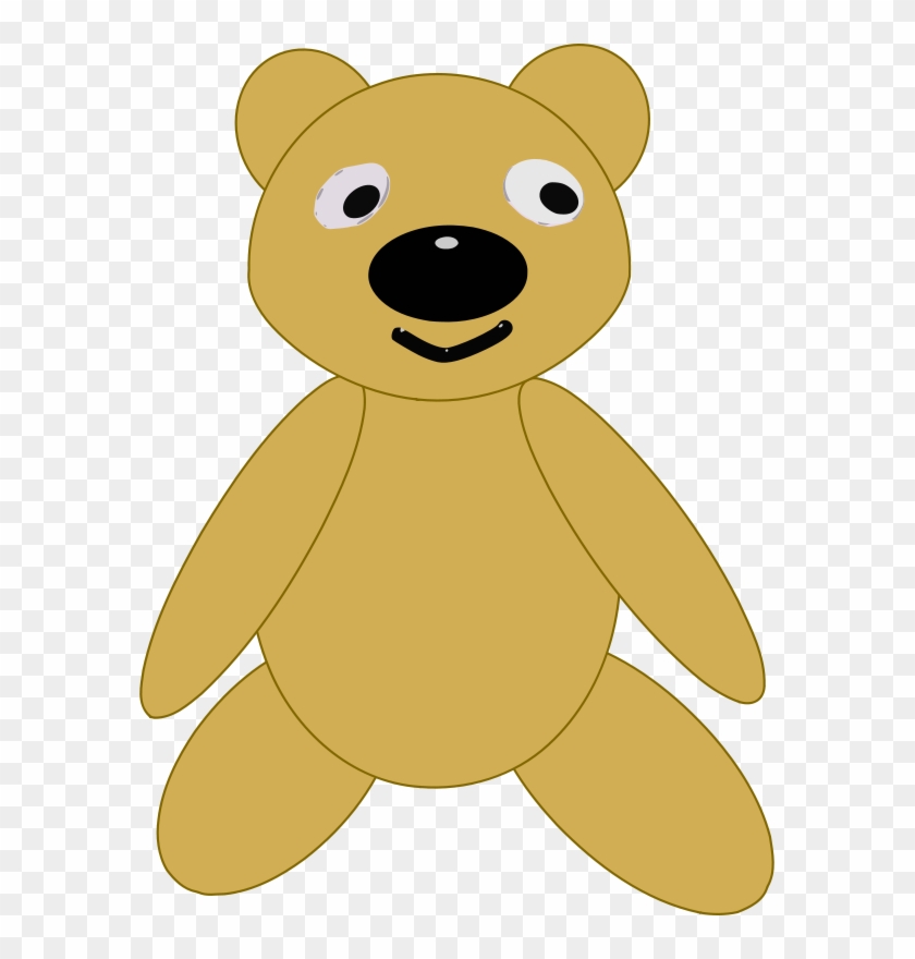 Download Teddy Bear Clip Art - Gambar Boneka Beruang Sederhana - Png ...