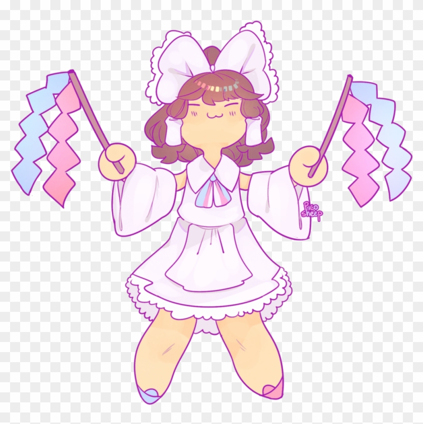 “reimu Said Trans Rights And Support Lgbt Youths ” - Cartoon Clipart #4057568