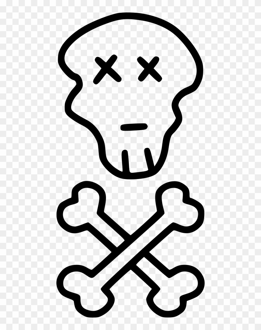 Download Bones Ghost Caution Svg Png Icon Free Ossos Cruzados Png Clipart 4171231 Pikpng