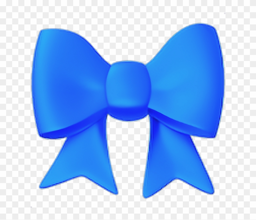 #freetoedit #coloured #blue #bow #emoji #blueemoji - Black Bow Emoji Clipart